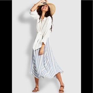The Lurex Yarn Dye Stripe Skirt by Seafolly.